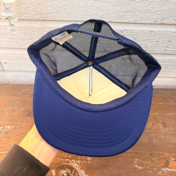 Vintage MAKINA Outpost Camps & Airservice Ltd trucker hat patch snapback mesh - Picture 4 of 4